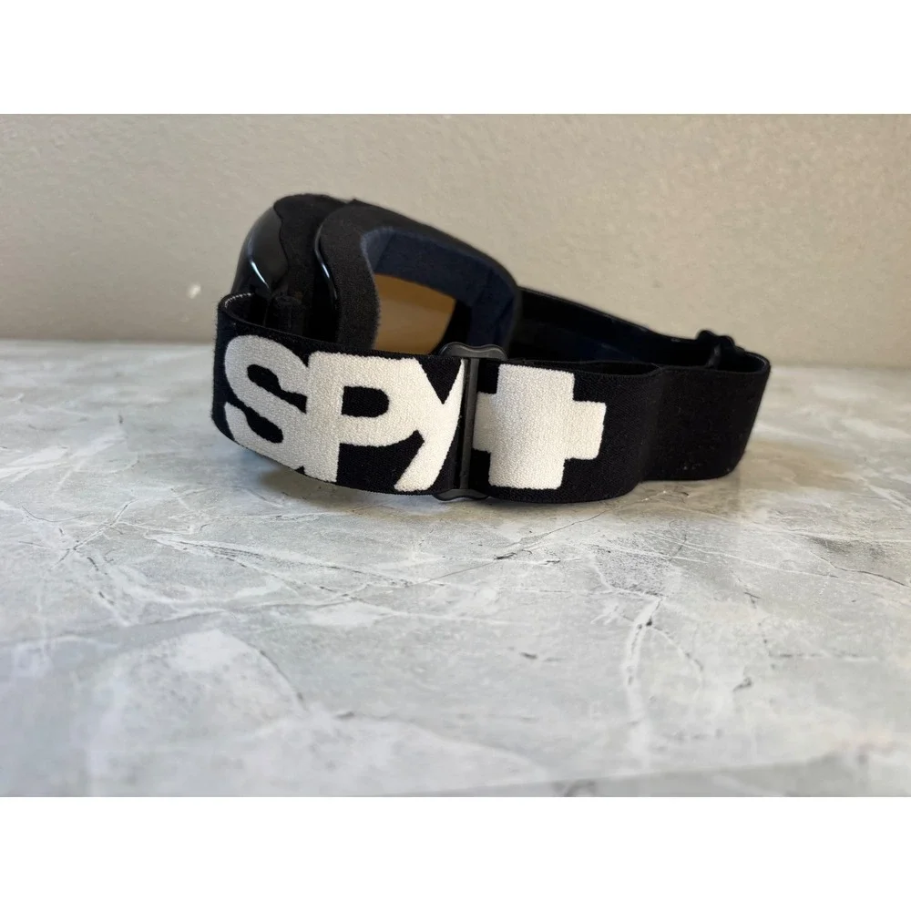 Spy Optic Snow Goggles Black White Logo‎ Strap Tinted Lens Ski Snowboard